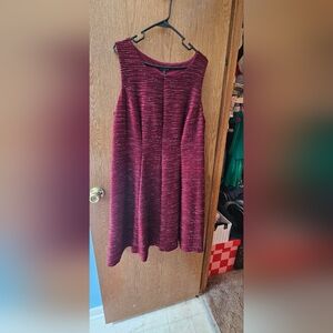 Lane Bryant size 18 maroon dress